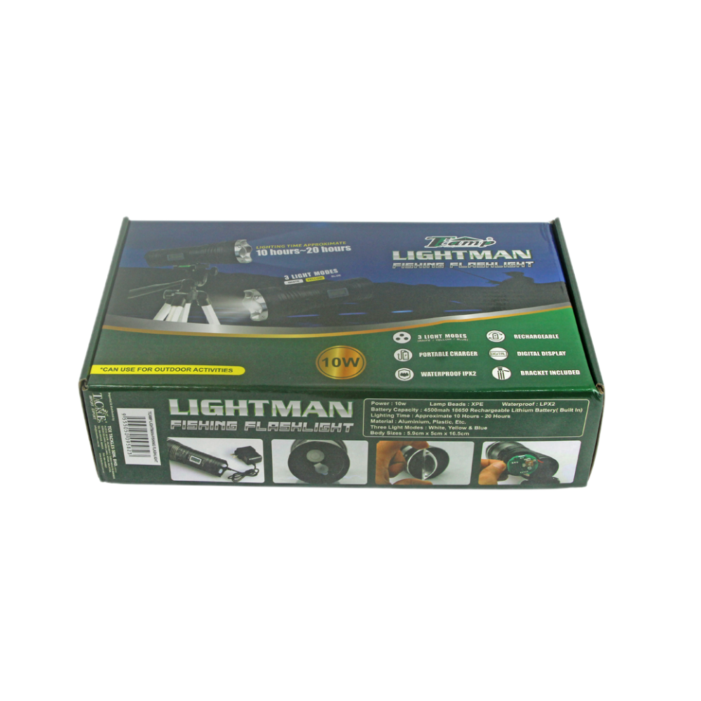 Tcamp Lightman - Fishing Flashlight (W/Stand)