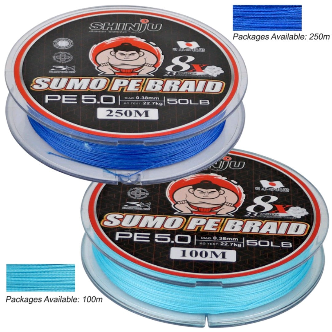 Sumo PE Braid 8X (100m-250m) (15-60LB)