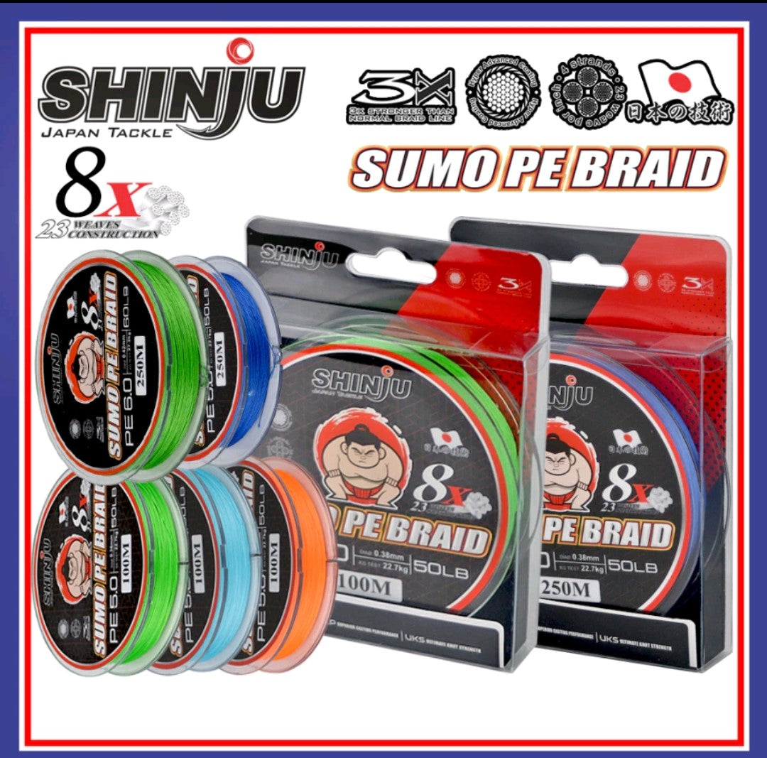 Sumo PE Braid 8X (100m-250m) (15-60LB)