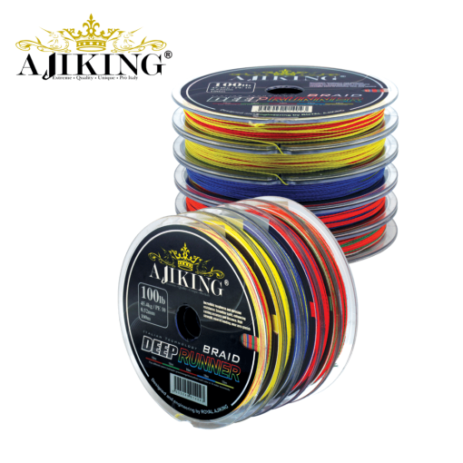 AJIKING DEEP RUNNER BRAID 100M (JOINT) MULTICOLOUR