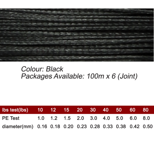 AJIKING WAHOO BRAID 8X 100M (JOINT)